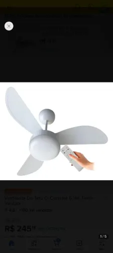 Ventilador de teto 
