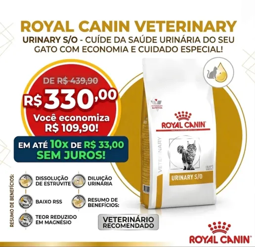 Ração Royal Canin Gatos Urinary 10kg