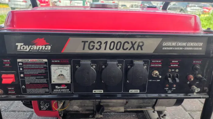 GERADOR 3,1 KVA DA TOYAMA "TG3100CXR"