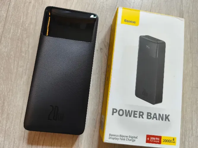 Power Bank BASEUS Bipow 20.000mAh 20W Turbo | Como Novo na Caixa | Perfeito