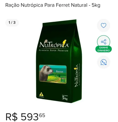 Ração para Furão Ferret Nutropica 