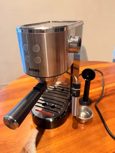 Cafeteira Arno Espresso Steam & Pump CESP Inox 1 L - pouco uso