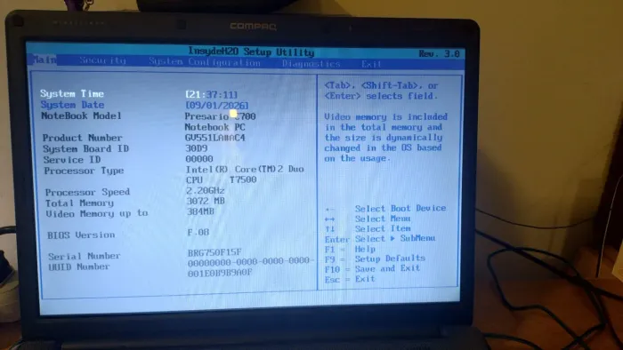 Notebook Compaq Presario C715BR
