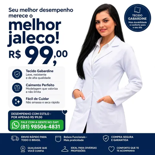Jaleco profissional