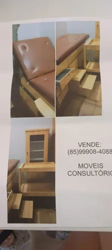 Kit Maca Reclinável c/Carrinho Organizador Multifuncional e armário Clínicas