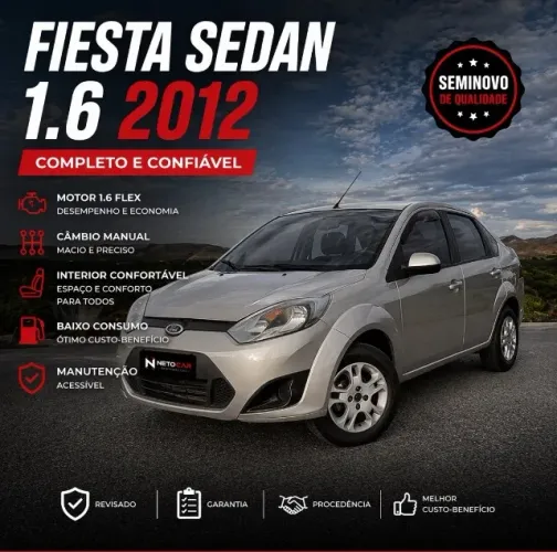 Ford Fiesta Sed. 1.6 8V Flex 4P 2012