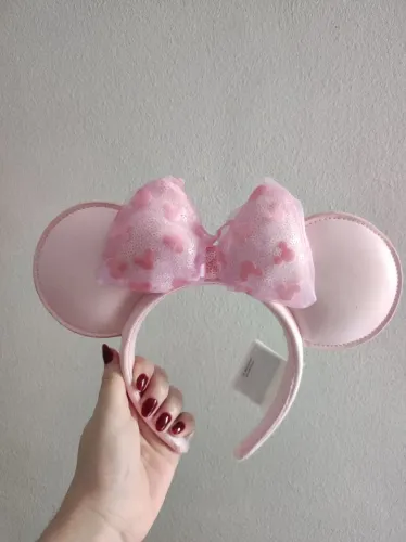 Orelha Minnie Rosa Disney Parks