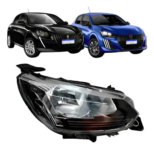 Farol Peugeot 208 2020 2021 2022 2023 2024 2025 Sem Led Ld D Direito/passageiro