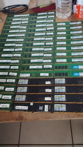 Lote 10 Memórias DDR4 4gb desktop