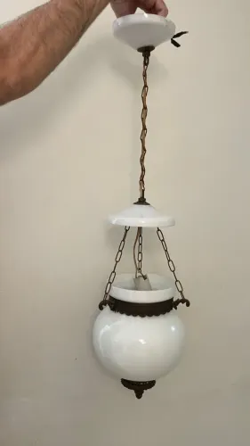 Luminária globo antigo - grande