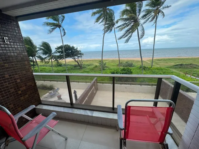 Apartamento Pé na areia no Jardim Oceania