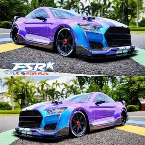 Automodelo FSR Mustang elétrico 6S 1/8 completo novo sem uso 