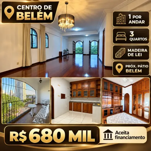 Vendo amplo apartamento 3 quartos na Tamandaré