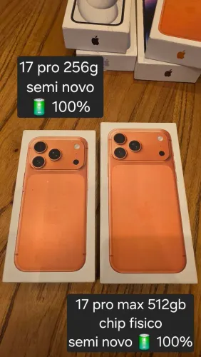 17 pro max 512gb chip fisico