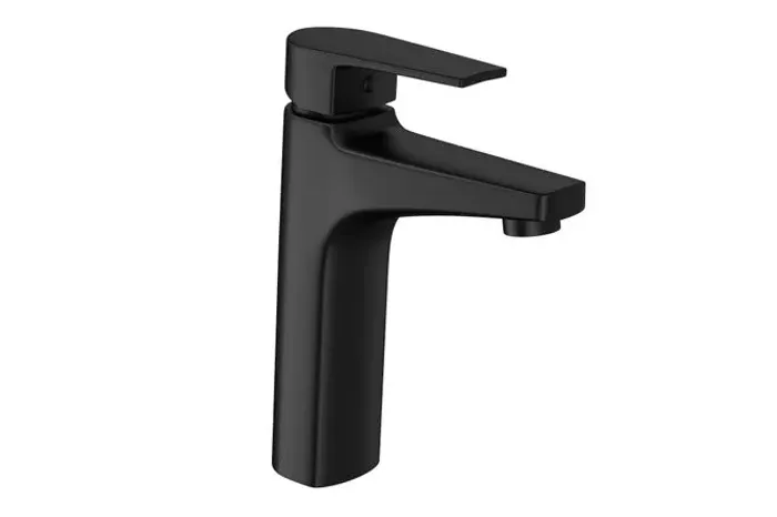 Misturador Monocomando de Mesa Bica Média para Lavatório Black Matte Level