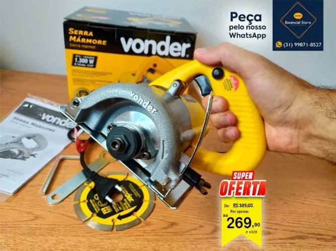 Serra Mármore 110V 1300W original VONDER - SUPER PROMOÇÃO!!!