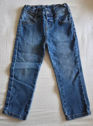 Calça jeans com ajuste infantil 