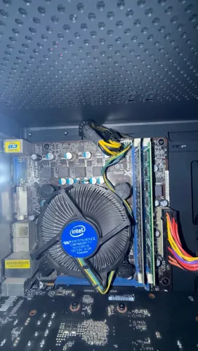 Kit placa mãe , processador e cooler e memória ram