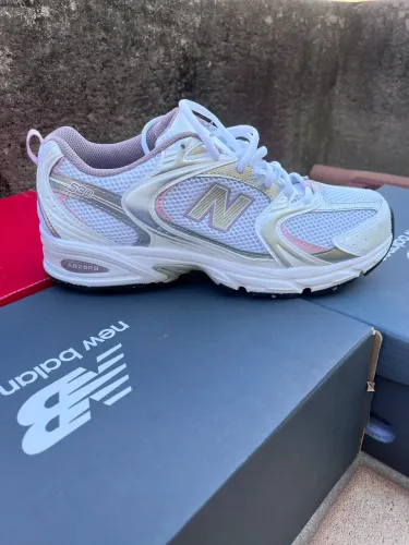 Tenis New Balance 530 White/Pink Original