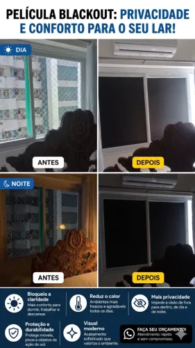 Película Blackout: Conforto Para Quem Trabalha ou Descansa Durante o Dia