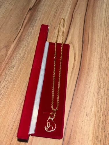 Corrente joia de ouro 18k 60cm com pingente em ouro branco!