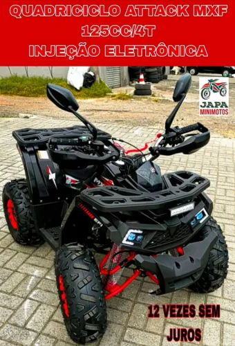 QUADRICICLO ATTACK MXF 125CC INJEÇÃO ELETRÔNICA EM 12 VEZES SEM JUROS 