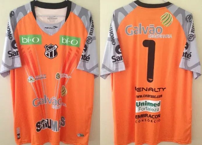 Camisas Ceará Penalty Gol Ano 2013 Tam G/Gg Usadas em Jogo em Excelente/Perfeito Estado