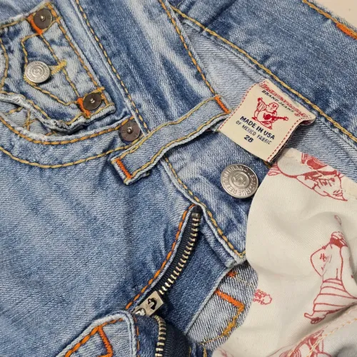 Calça jeans true religion slim straight