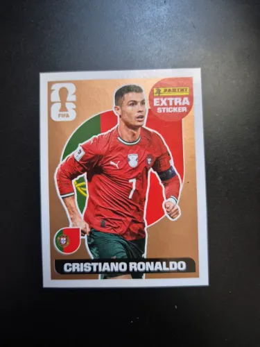 Figurinha Extra Sticker Cristiano Ronaldo