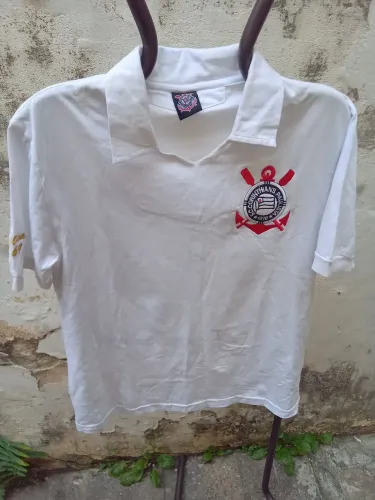 Camisa futebol Corinthians Retrô 1969 branca oficial tamanho M