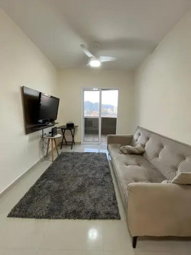 APARTAMENTO PARA VENDA 2 QUARTOS VISTA MAR 75,27 M² MOBILIADO VILA ATLÂNTICA MONGAGUÁ SP.
