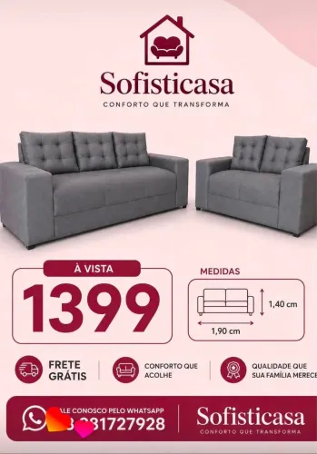 sofá novos, PROMOÇÃO