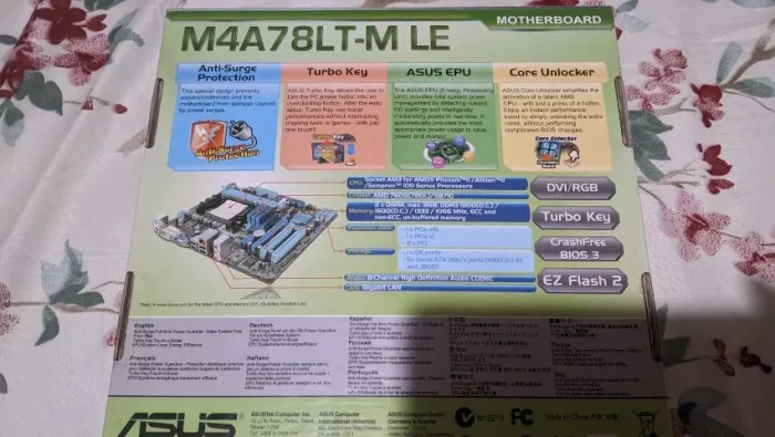 Placa mãe Asus ddr3 Am4  completa , só colocar o processador e ultilizar.