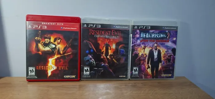 Resident Evil 5 + Resident Evil Operation Raccoon City + Dead Rising 2 PS3 Originais