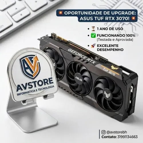 Placa de Vídeo RTX 3070 TUF 8GB OC