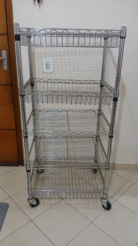 Estante organizadora aço inox 