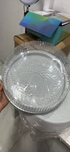 Kit 50 embalagem para bolo torta grande