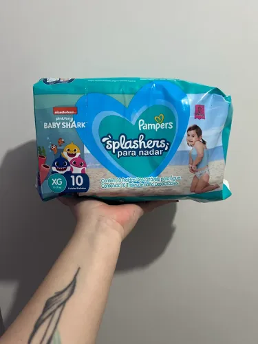 Fralda para banho Pampers splashers XG 10 unidades no pacote