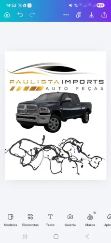 Chicote Motor Ram 2500 Motor 6.7 2015 2016 2017 2018