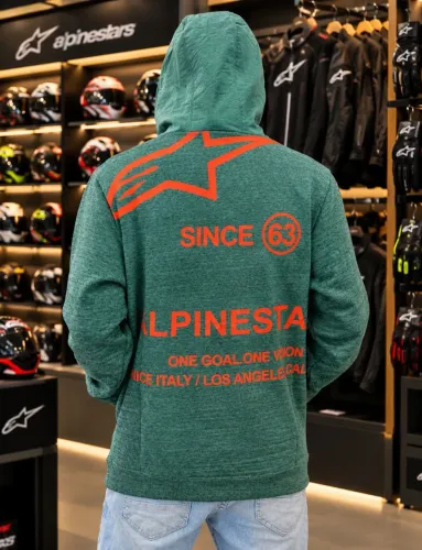 MOLETOM ALPINESTARS OCCURANCE HOODIE VERDE/PRETO BLAZE V3 HOODIE