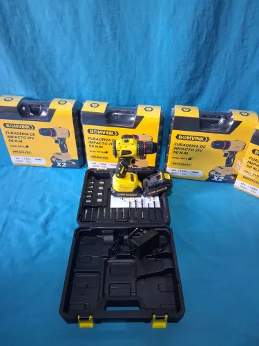 Furadeira de impacto e parafusadeira 21V BOMVINK