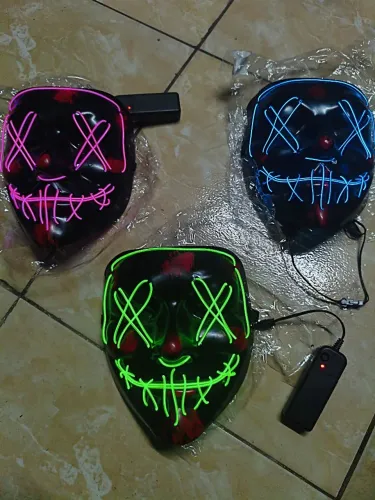 Máscara LED Neon Halloween 