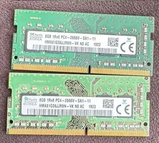 Memória ram ddr4 notebook 8gb 2666mhz 2 pentes disponíveis