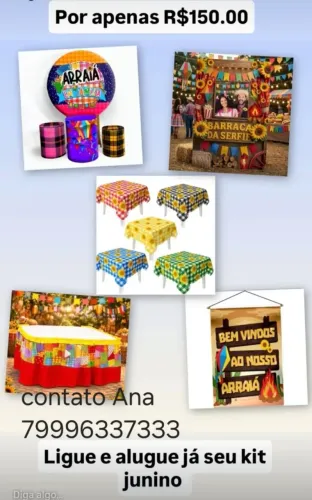 Alugo esse kit  junino