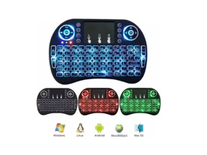 MINI TECLADO SEM FIO 3 CORES RECARREGÁVEL LEY-182