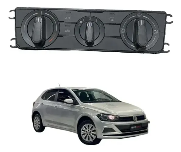 Comando Controle Ar Condicionado Volkswagen Polo 2018 A 2022