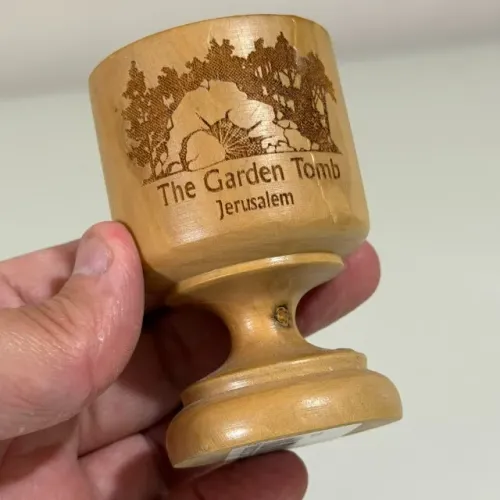 Castiçal Decorativo Madeiro Comprado em Israel