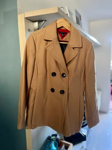 Sobretudo Tommy Hilfiger Camel Original - Forro Cetim