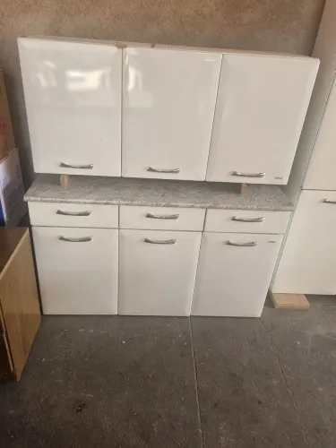 BALCÃO de Cozinha de Aço + Armário Aéreo de Aço (Itatiaia)