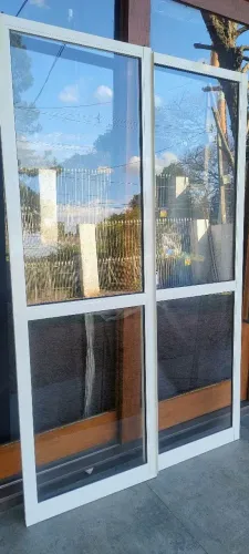 Porta de Correr com Vidro Completa/1,38×2,17